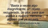 Las cosas que nunca te dije, Marc Levy