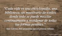 Seis propuestas para el prximo milenio , Italo Calvino