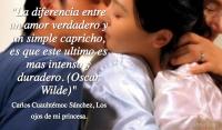 La diferencia entre un amor verdadero y un simple capricho, es que este ultimo es mas intenso y duradero. (Oscar Wilde)