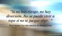 La vida interior de Martin Frost, Paul Auster