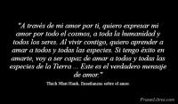 Enseanzas sobre el amor, Thich Nhat Hanh