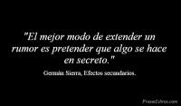 Efectos secundarios, Germn Sierra