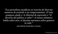 El periodista y el asesino, Janet Malcolm