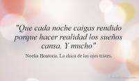 La chica de los ojos tristes, Noelia Hontoria