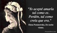 De noche vienes, Elena Poniatowska
